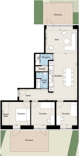 Plantegning for: 46, st. mf.