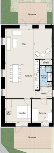 Plantegning for: 46, st. th.