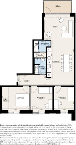 Plantegning for: Gammelhavn 48, 1. sal mf.