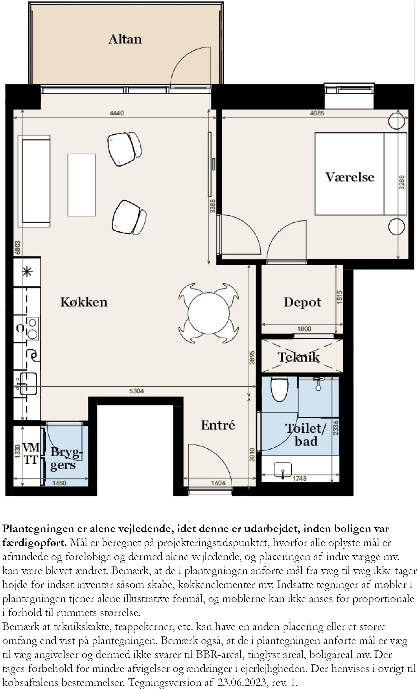Plantegning for: Gammelhavn 48, 5. sal tv.