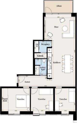Plantegning for: Gammelhavn 48, 6. sal mf.